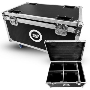 Skrzynia transportowa na 4 głowice ruchome przegroda na akcesoria 4 kółka mechanizm blokady - LIGHT4ME SKY WASH 18x10W CASE 4IN1   | RATY 0% | SALA ODSŁUCHOWA POZNAŃ