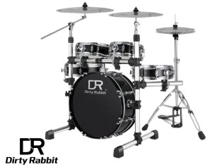 Przenośny zestaw perkusyjny - Dirty Rabbit TDB-200-Black  | RATY 0% | SALA ODSŁUCHOWA POZNAŃ