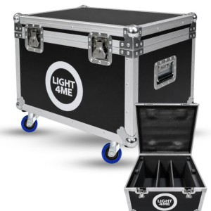 Skrzynia transportowa na 2 efekty oświetleniowe przegroda na akcesoria 4 kółka mechanizm blokady - LIGHT4ME CLONE 1 CASE 2IN1  | RATY 0% | SALA ODSŁUCHOWA POZNAŃ