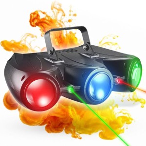 Multiefekt oświetleniowy 2w1 oświetlenie sceniczne LED DMX 192x0,064W R/G/B/W laser czerwony 100 mW laser zielony 30 mW uchwyt montażowy - LIGHT4ME AIRSHIP 3  | RATY | SALA ODSŁUCHOWA POZNAŃ