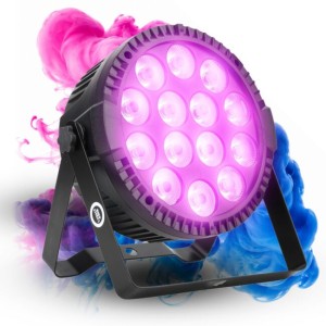 Reflektor sceniczny oświetlenie LED DMX pilot bezprzewodowy uchwyt montażowy - LIGHT4ME PAR RGBA 14x6W IR | RATY | SALA ODSŁUCHOWA POZNAŃ
