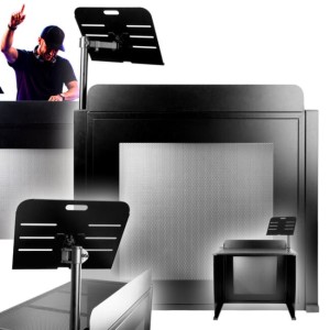 Stół mobilne stanowisko DJ stal składane do 100 kg nadstawka frontowa statyw pod laptopa uchwyt na słuchawki uchwyt na kubek torba transportowa przepusty kablowe - DNA DJB 2 | RATY 0% | SALA ODSŁUCHOWA POZNAŃ