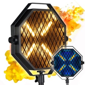 Reflektor vintage oświetlenie sceniczne retro ciepła biel efekt tła 4x60W WW LED + 48x0,2 RGB LED - EVOLIGHTS LUMENO X V2  | RATY 0% | SALA ODSŁUCHOWA POZNAŃ