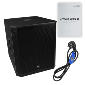 Subwoofer aktywny bas profesjonalny sceniczny 18" DSP 600W RMS - V-TONE WPS 18 | RATY 0% | SALA ODSŁUCHOWA POZNAŃ