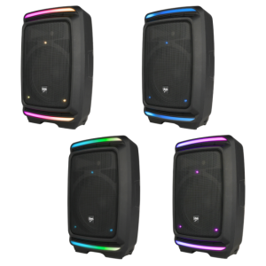 Kolumna aktywna akumulatorowa czarna Bluetooth TWS USB AUX FM DSP wysuwana rączka kółka transportowe 135W RMS - V-TONE OrionX 14 ACCU  | RATY 0% | SALA ODSŁUCHOWA POZNAŃ