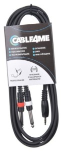 Kabel przewód mini jack 3,5 mm stereo – 2x jack mono 6,3 mm 6 m - CABLE4ME | RATY | SALA ODSŁUCHOWA POZNAŃ