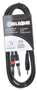 Kabel przewód mini jack 3,5 mm stereo – 2x jack mono 6,3 mm 3 m -  CABLE4ME | RATY | SALA ODSŁUCHOWA POZNAŃ