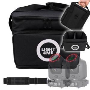 Torba transportowa na 2 głowice ruchome odczepiana przegroda wewnętrzna pasek na ramię 34 × 28 × 31 cm - LIGHT4ME 100 SPOT RING BAG 2IN1  | RATY | SALA ODSŁUCHOWA POZNAŃ