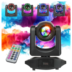 Głowica ruchoma LED oświetlenie sceniczne efekt ring 12x0,3W RGB SMD5050 LED pilot bezprzewodowy - LIGHT4ME SMART BEAM 80W RING  | RATY | SALA ODSŁUCHOWA POZNAŃ