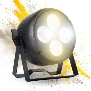 Reflektor sceniczny oświetlenie imprezowe DJ LED DMX ciepła/zimna biel sterowanie dźwiękiem uchwyt montażowy - LIGHT4ME VENOM PAR COB CW WW 4x50W  | RATY | SALA ODSŁUCHOWA POZNAŃ