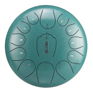 Lotus tongue drum 12" 13 ton - Hluru-Huashu THL13-12-Malachite  | RATY | SALA ODSŁUCHOWA POZNAŃ