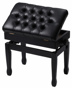 Ława do fortepianu - KA-LINE STAND PB-1510MB-Black  | RATY 0% | SALA ODSŁUCHOWA POZNAŃ