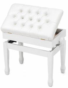 Ława do fortepianu - KA-LINE STAND PB-1510MB-White  | RATY 0% | SALA ODSŁUCHOWA POZNAŃ 
