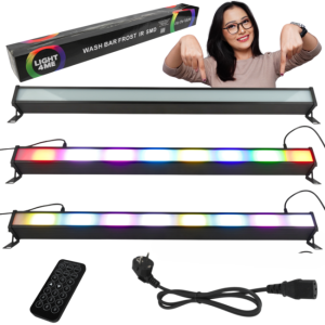 Listwa oświetleniowa wall washer dekoracja światłem 192x1,5W RGB SMD5050 LED -  LIGHT4ME WASH BAR FROST IR SMD | RATY | SALA ODSŁUCHOWA POZNAŃ
