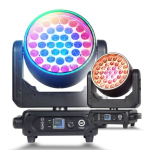 Głowica ruchoma wash oświetlenie sceniczne LED DMX 162x0,5W RGB SMD 5050 efekt ring efekt tła 2x uchwyt montażowy omega - LIGHT4ME STARWASH 37x15W RGBW | RATY 0% | SALA ODSŁUCHOWA POZNAŃ