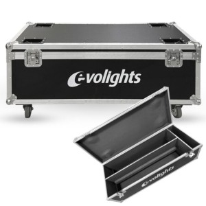 Skrzynia transportowa na 2 efekty oświetleniowe przegroda na akcesoria 4 kółka mechanizm blokady - EVOLIGHTS 6 CANNON CASE 2IN1 | RATY 0% | SALA ODSŁUCHOWA POZNAŃ