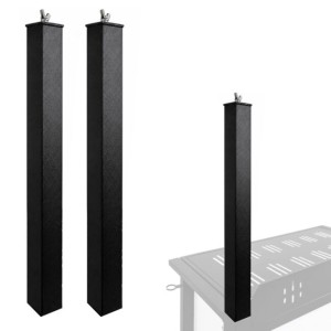 Dostawka narożna do stanowiska DJ pod oświetlenie czarna regulowana 12-67 cm do 5 kg zestaw 2 szt. - DNA DJD LP BK | RATY | SALA ODSŁUCHOWA POZNAŃ