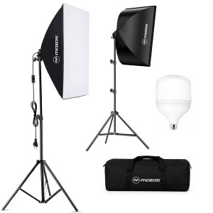       Lampa studyjna LED z softboxem 50 × 70 cm - Mozos ZF5070-V3  | RATY | SALA ODSŁUCHOWA POZNAŃ