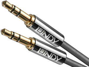 Kabel mini jack 3,5mm stereo - Lindy Cromo Line 35321 1m