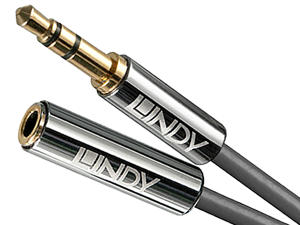 Przedłużacz mini jack 3,5mm stereo - Lindy Cromo Line 35326 0,5m