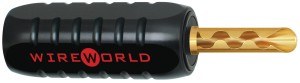 Wtyk bananowy do kabli głośnikowych - Wireworld Banana Gold 10ga.