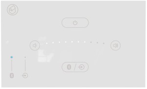 Dotykowy panel naścienny z AUX, Bluetooth i wbudowanym wzmacniaczem - Systemline SE0550