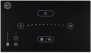 Dotykowy panel naścienny z AUX, Bluetooth i wbudowanym wzmacniaczem - Systemline se0512 Unit Czarny