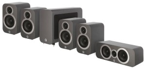 Zestaw kolumn 5.1 - Q Acoustics QA Cinepack 3010i S Szary