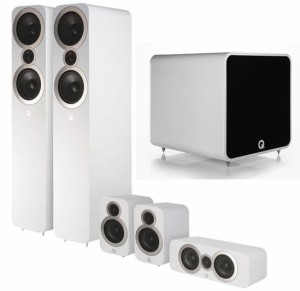 Zestaw kolumn 5.1 - Q Acoustics QA 3050i/3010i/3090Ci/QB12 GLOSS Biały