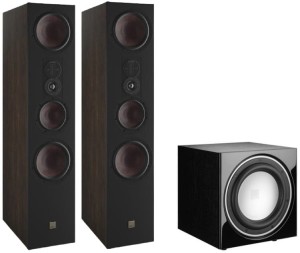 Zestaw - Kolumna podłogowa - Dali Opticon 8 MK2 Tobacco + Subwoofer - Dali Sub E-9 F Black Satin