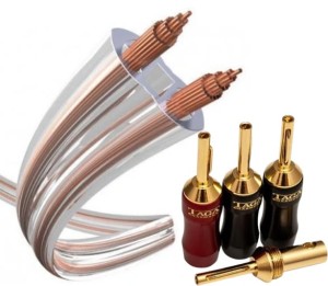 Przewód głośnikowy - In-akustik Exzellenz LS Atmos z wtykami Taga Harmony TBC-008 2x2.5m