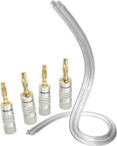 Przewód głośnikowy - Eagle Cable High Standard Silver z wtykami Prolink Premium TBC-053 2x2m