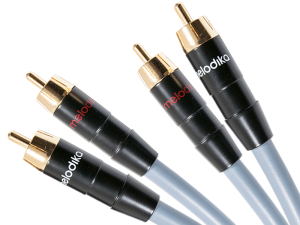 Kabel 2xRCA-2xRCA - Melodika MD2R07G Gunmetal 0,75m