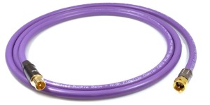 Kabel antenowy z wtykiem antenowym IEC i wtykiem F - Melodika MDANTWF15 1.5m