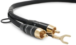 Kabel 2xRCA Phono do gramofonu z żyłą uziemiającą - Melodika MDPHD30 Purple Rain Black Edition 3m
