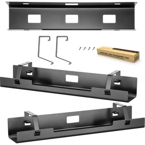 Uniwersalny organizer okablowania montowany pod blatem biurka - Mozos OCUD11-BK