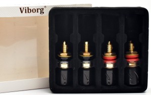 Terminale głośnikowe pozłacane - Viborg BP603G 4szt. | RATY | SALA ODSŁUCHOWA POZNAŃ