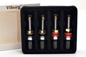 Terminale głośnikowe z czystej miedzi pokryte rodem - Viborg BP613R 4 szt. | RATY 0% | SALA ODSŁUCHOWA POZNAŃ