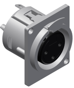 Gniazdo panelowe XLR 3 pin żeńskie - Procab VC3FDL