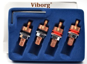 Miedziane gniazda RCA - Viborg RC102 4 szt. | RATY | SALA ODSŁUCHOWA POZNAŃ