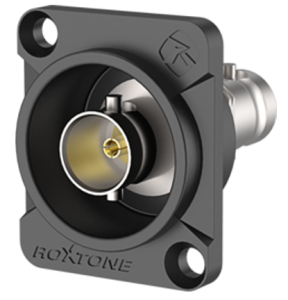 Gniazdo panelowe dwustronne typu BNC - ROXTONE RAB75D-B Czarne