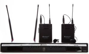 Zestaw bezprzewodowy z dwoma mikrofonami krawatowymi - Relacart UR-270D + 2x UT-270 + 2x LM-C400