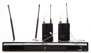 Zestaw bezprzewodowy z dwoma mikrofonami nagłownymi - Relacart UR-270D + 2x UT-270 + 2x HM-600