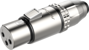 Złącze wodoodporne IP67 typu XLR -  Roxtone RX3FWP-NG