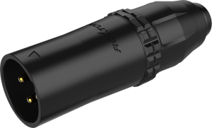 Złącze wodoodporne IP67 typu XLR -  Roxtone RX3MWP-BG