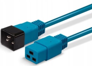 Przedłużacz zasilający (serwerowy)  IEC C19 - IEC C20 - Lindy 30121 2m