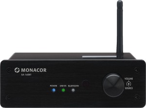 Miniaturowy wzmacniacz stereo - Monacor SA-160BT