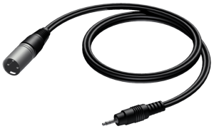 Kabel XLR męski - Jack 3.5mm - Procab CAB714S/3 3m