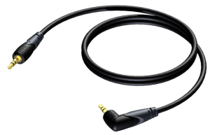 Kabel słuchawkowy Jack 3.5mm - Jack 3.5mm kątowy - Procab CLA718/1.5 1.5m