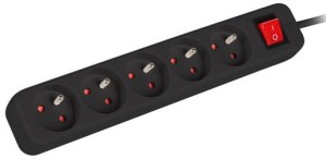 Listwa zasilająca - Lanberg PS1-05E-0150-BK (Z26369) 2500W 1,5m